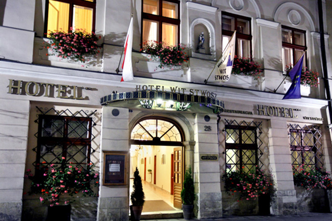 hotel w centrum Krakowa pokoje noclegi apartament restauracja Polska